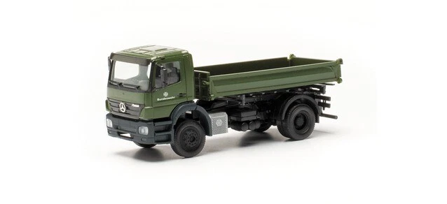 Herpa 746946-002 - 1/87 Mercedes-Benz Axor 3 laterale ribaltabile Bundeswehr - Immagine 1 di 1