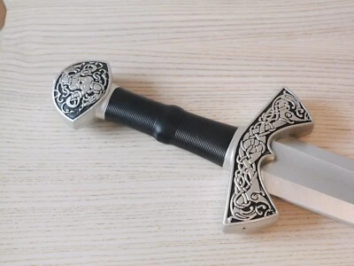 38” Latex Crusader Sword Excalibur Large Double Sides Hilt Cosplay Larping Toy - Image 1 of 4