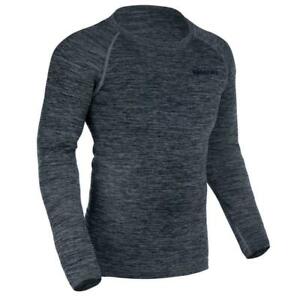 Oxford Men's Motorcycle Advanced Base Layer LS Top/Shirt (Charcoal Marl)