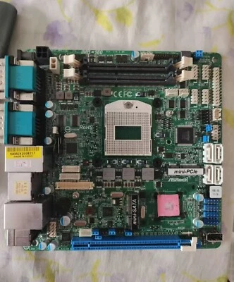 ASRock Industrial Mini-ITX Mainboard IMB-180 QM87 Intel Server Board - Bild 1 von 2
