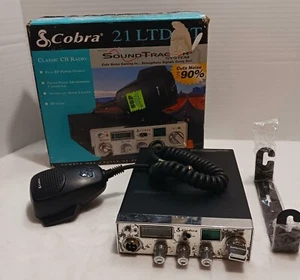 Cobra 21 LTD ST Classic Mobile CB Radio With Mic Cord Untested - Picture 1 of 12