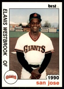 1990 Best San Jose Giants Elanis Westbrooks San Jose Giants #14