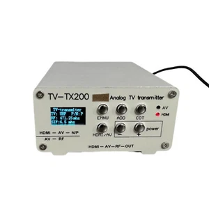 TV-TX200 VHF/UHF Analog TV Transmitter Support HD/AV Input Analog Signal1X - Picture 1 of 15