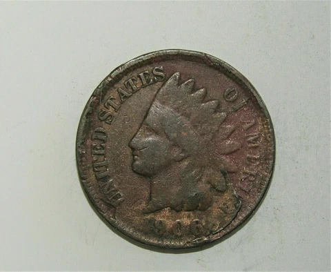 1906 INDIAN Head Cent EXTREME Lamination ERROR OBV/REV Cover
