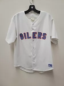 Vintage Houston Oilers NHL Majestic Mens Baseball Jersey NFL Football - Picture 1 of 9