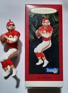 Vtg 1995 HALLMARK KEEPSAKE JOE MONTANA #19 Kansas City CHRISTMAS ORNAMENT - Picture 1 of 6