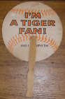 Vintage Adversiting Hand Fan - Lakeland Oranges Florida - Flying Tigers Baseball