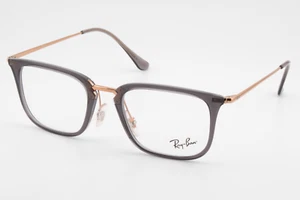 Ray-Ban RB7141 5755 Male Square Glasses Frames Transparent Grey 52mm - Picture 1 of 8