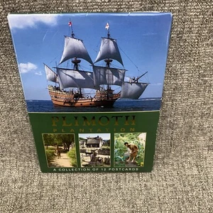 Massachusetts MA Plymouth Plimoth Plantage Pilger Postkarte Vintage Set - Bild 1 von 4