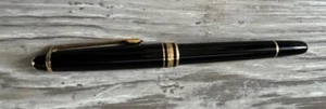 Montblanc Meisterstuck Black & Gold Ballpoint Pen Germany (initials On Clip) - Picture 1 of 15