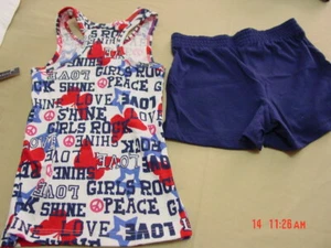 NWT Girls Mix and Match Tank Top Shorts Set - Picture 1 of 3