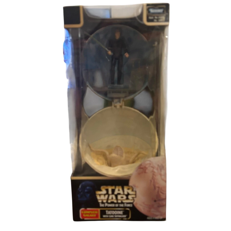 Star Wars The Power of the Force Tatooine Galáxia Completa com Luke Skywalker NOVO - Imagem 1 de 4