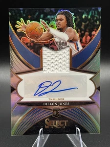 Dillon Jones #RJA-DIL Patch AUTO /199 2024-25 Panini Select Rookie NBA - Imagen 1 de 3