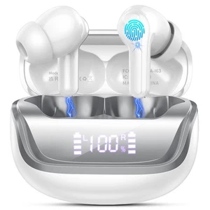 Wireless Earbuds, Bluetooth 5.4 Headphones Deep Bass Stereo, in-Ear Earphones... - Picture 1 of 7