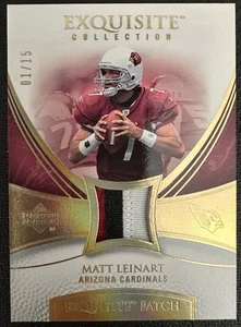 2007 Upper Deck Exquisite Collection Gold Spectrum /15 Matt Leinart #EP-MA Patch - Bild 1 von 2