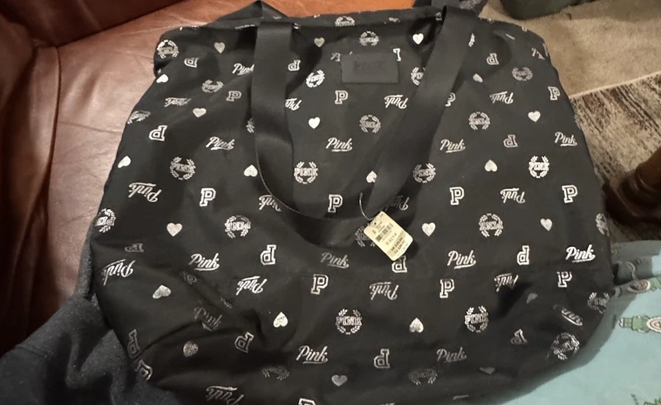 2018 Victoria's Secret Floral Tote Weekender Getaway Duffle Bag