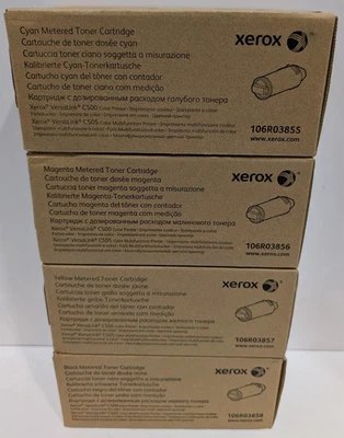 FULL SET  Xerox Genuine Toner Set CMYK for VersaLink C500 C505 - Image 1 of 2
