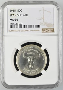 1935 Classic Commemorative Old Spanish Trail NGC MS-64 SPANISH TRAIL - Picture 1 of 2