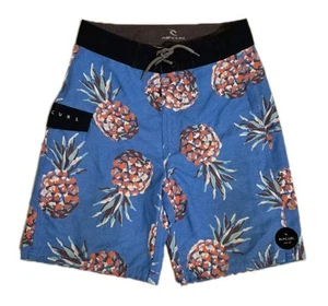 Ripcurl Boys Board Shorts Size 12 Pineapples Swim Trunks Drawstring Kids Youth - Picture 1 of 5