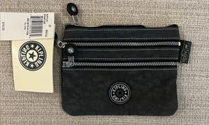 Borsa cosmetica Tumi Kipling Jane piccola tri-zip nuova con etichetta colore coleottero grigio - Foto 1 di 6