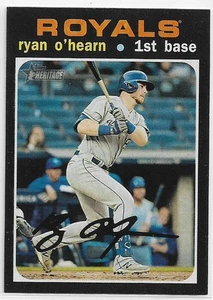 Topps Heritage Ryan O'Hearn #470 2020 impresión corta Kansas City Royals SP - Imagen 1 de 2