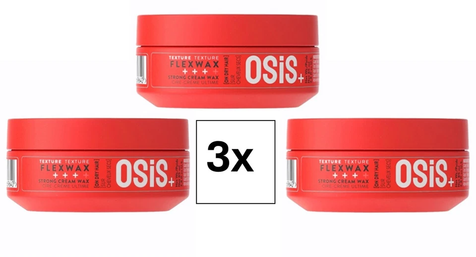 BEST SELLER!! Schwarzkopf OSiS Flexwax 3x85ml BEST SELLER!!  Wax Wachs - Bild 1 von 1