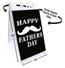 Happy Father's Day Signicade 24X36 Aframe Sidewalk Sign Banner Decal Dad