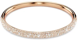NWB Swarovski Sublima Bangle Snow Pavé, Rose Gold-Tone Plated- 5688611 (Size M) - Picture 1 of 6