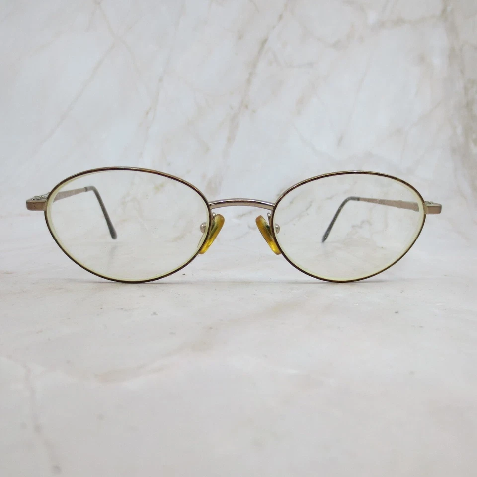 Marco de gafas Brooks Brothers B.B.208-151 unisex dorado borde completo ovalado 50-18-135 Foto 1 de 4