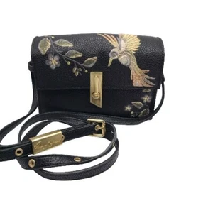 Foley + Corinna MA Cherie Taylor Vegan Leather Embroidery Gold Black Crossbody - Picture 1 of 16