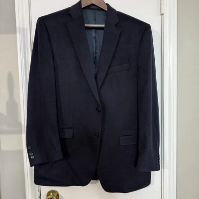 Neiman Marcus Tollegno 1900 Blue 100% Cashmere Mens Blazer Sport Coat 44L Blue - Image 1 of 4