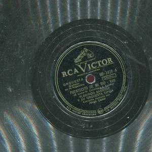 TANGO FLORINDO SASSONE - PUENTECITO DE MI RIO / POR DONDE ANDARAS? - Disco 78 - Imagen 1 de 2