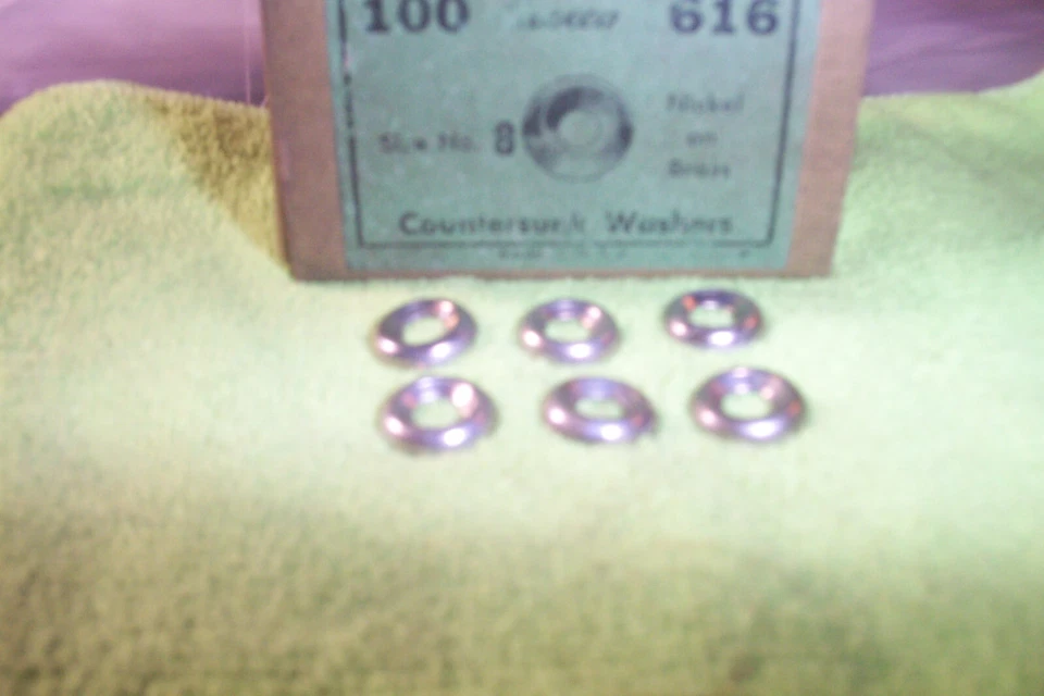 6 ARANDELAS AVELLANADAS NORS NÍQUEL/LATÓN (TALLA 8) #616 Foto 1 de 1