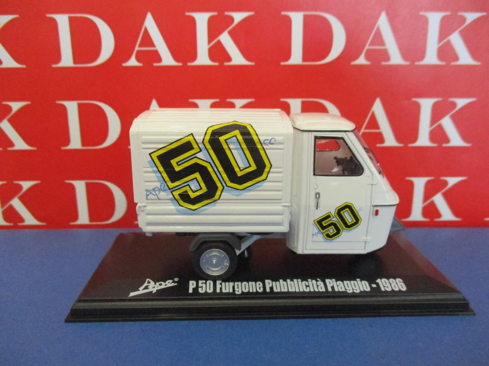 Die cast 1/32 Modellino Ape P50 Furgone Piaggio 1986 - Immagine 1 di 3