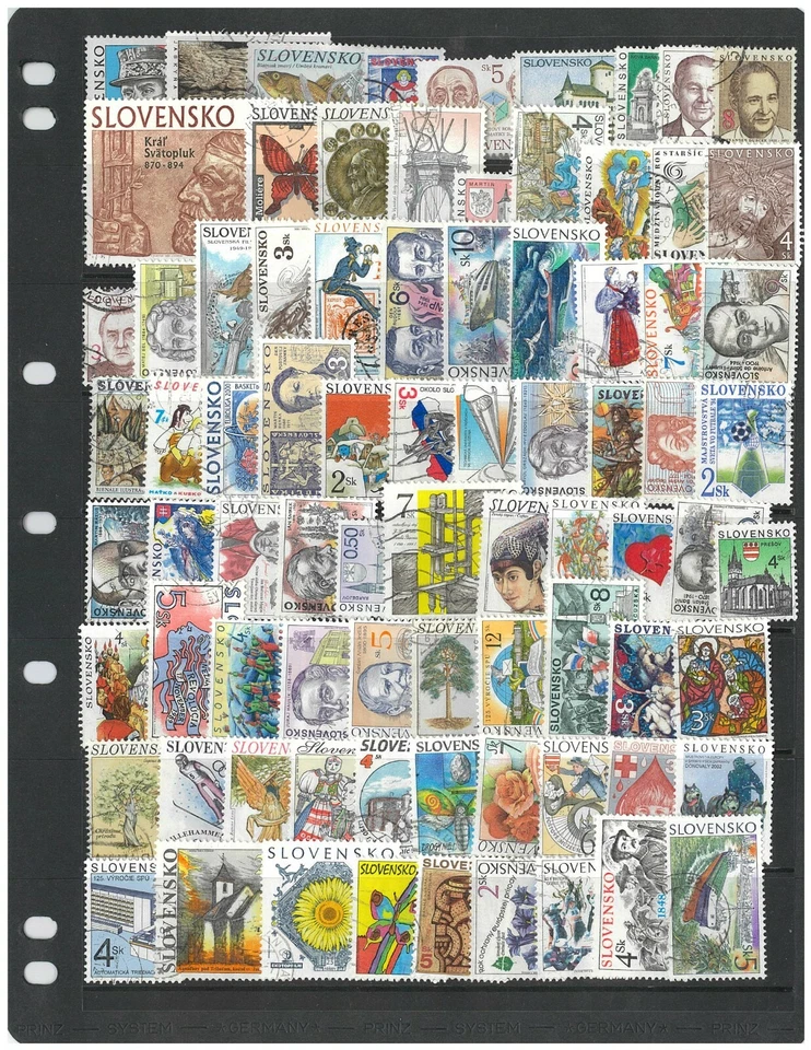 Slovakia 100 Different Thematic Stamps All Used In Glassine Bag - Image 1 of 1
