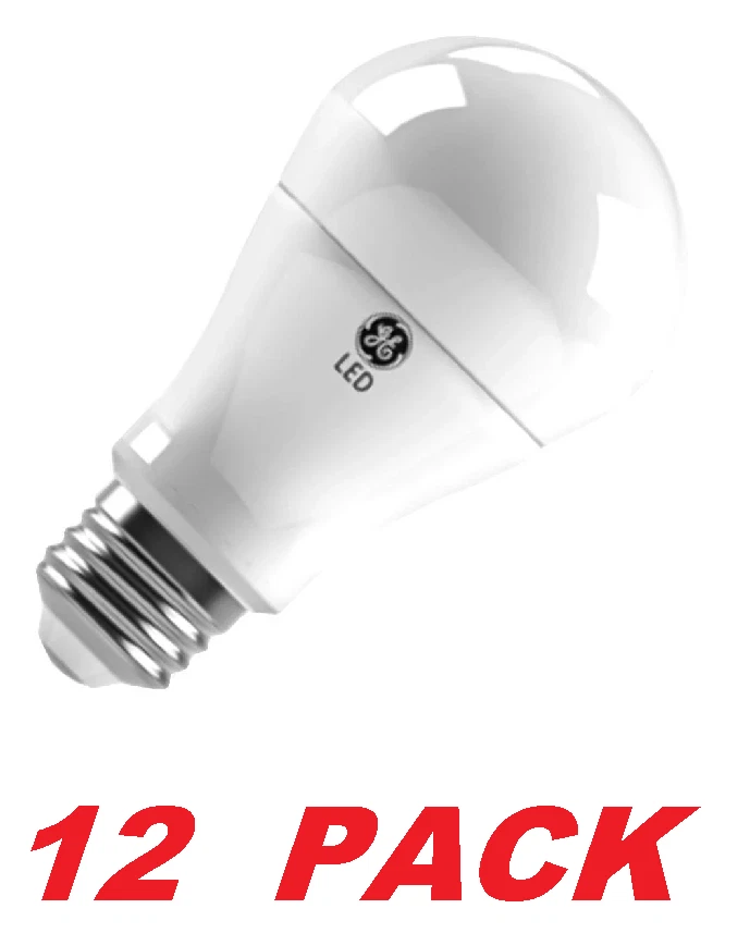 GE 69118 LED Light Bulb 6W Replaces 40W Energy Star A19 Dimmable (12 BULBS) - Image 1 of 1