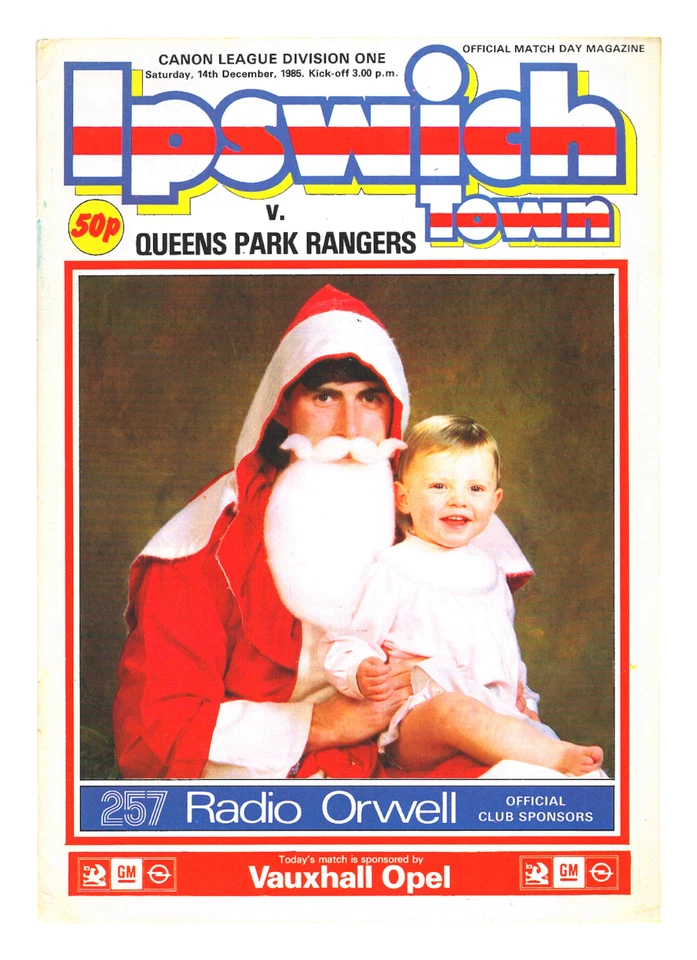 Ipswich Town v Queens Park Rangers 1985-1986 Division One 14/12/1985 - Image 1 of 1