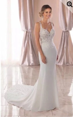 Stella York 婚礼礼服 6834 尺寸 4 象牙色 白色 — 第 1/4 张图片