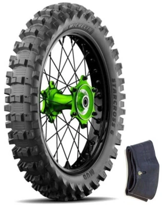 MICHELIN STARCROSS 6 MX MUD 100/90-19 REAR TIRE +TUBE HUSQVARNA 125 250 350 449 - Image 1 of 3