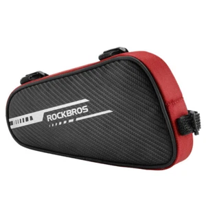 Mountain Bike Frame Bags 1.2L Front Beam Triangle Bags Tool Bags Reflective - Picture 1 of 13