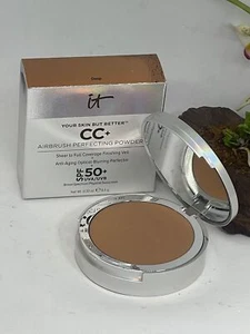 IT Cosmetics CC+ Airbrush Perfecting Powder SPF 50+ - Deep - .33 oz - New in Box - Picture 1 of 6