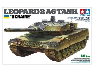 TAMIYA 1:35 KIT CARRO ARMATO  LEOPARD 2 A6 TANK UKRAINE ART   25207 - Immagine 1 di 4