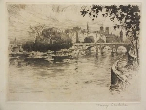 Tony Cardella - Paris le Pont Neuf - original signiertes Lithographieprojekt - Bild 1 von 3