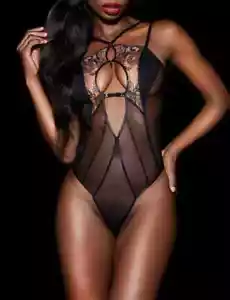Honey Birdette Yasmina Playsuit Black Dragon Size XXS BNWT - Picture 1 of 4