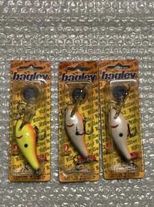 RARE Vintage Bagley Kill'r B2 B-ll 7/16 Oz 3 Lure Lot Depth 0'-8' & 0'-14' BALSA - Picture 1 of 16