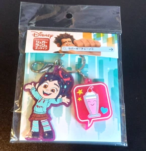 DISNEY Sugar rush online llavero de goma 2 Vanellope Wreck it Ralph - Imagen 1 de 3