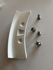 AEG WASHING MACHINE DOOR HANDLE CATCH & LATCH PLATE WITH SCREWS - Picture 1 of 7