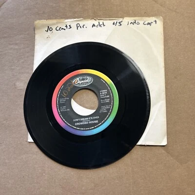 Crowded House Don't Dream It's Over/That's What I Call Love 1986 Capitol 45 - Image 1 of 4