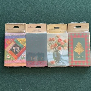 Vintage Lot Of 4 Hallmark Bridge Tally Card Packs Assorted New In Packages - Picture 1 of 6