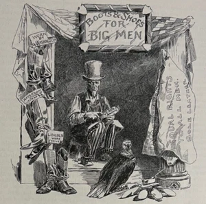 1892 Schuhmacher Schuhe illustriert - Bild 1 von 5